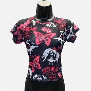 🖤 O-MIGHTY EMO MESH TOP 🩷